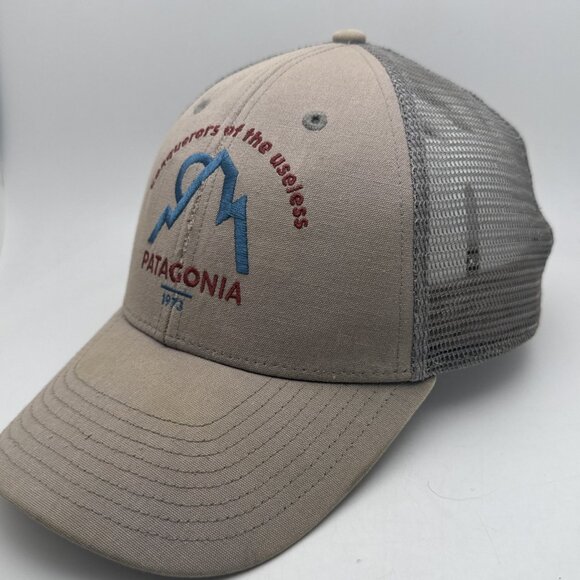 Patagonia “conquerors Of The Useless” Trucker Cap Hat SnapBack Mesh Adjustable - Picture 2 of 4